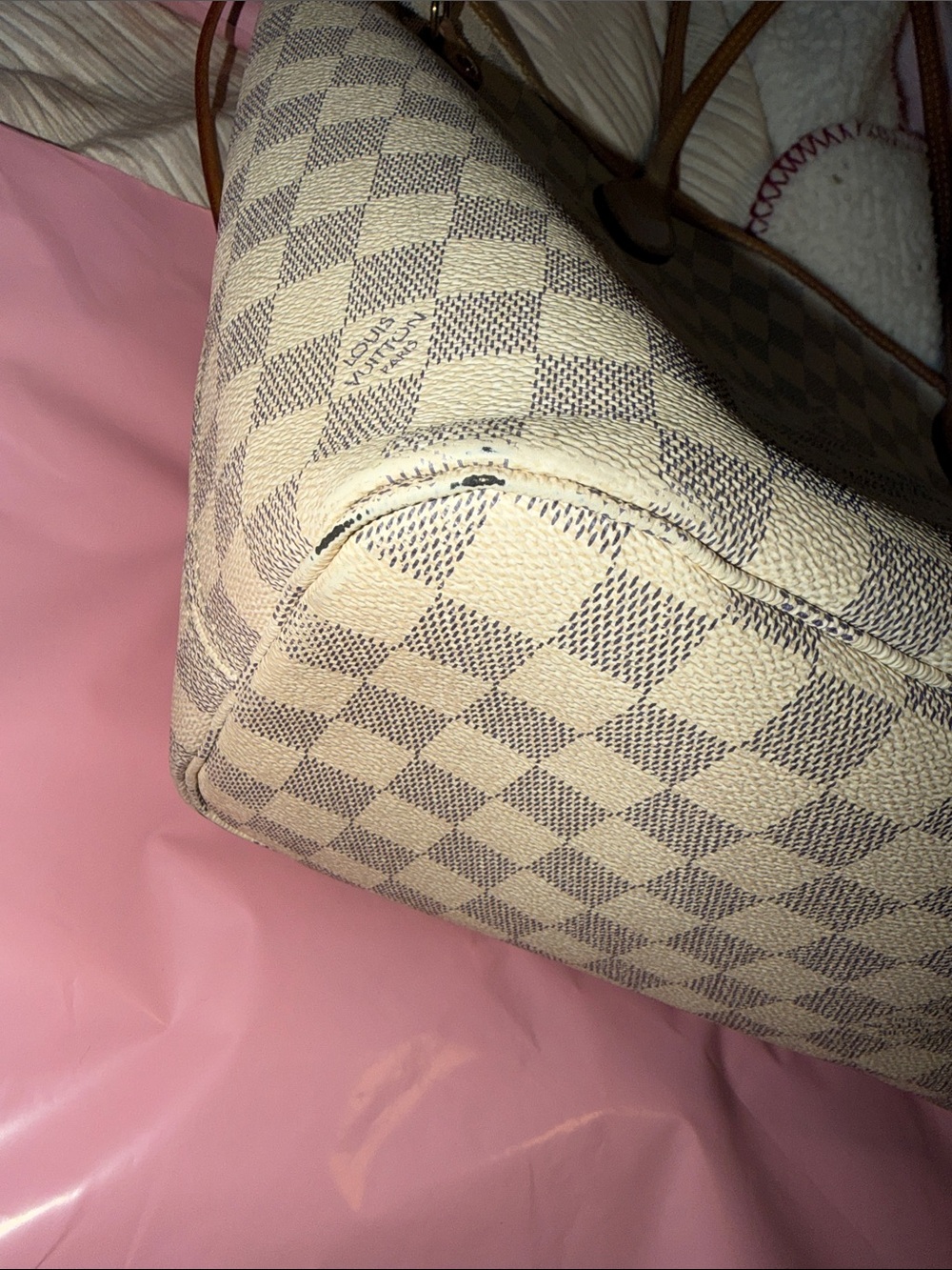 Louis Vuitton Damier Azur Rose Ballerine MM neverfull tote - Picture 16 of 17